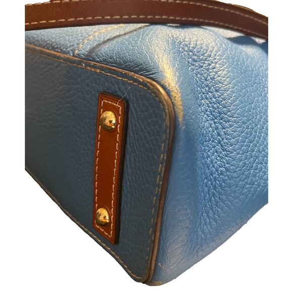 Dooney and Bourke Lexington Blue Pebbled GrainedLeather Shoulder Tote Bag GUC - Picture 5 of 14